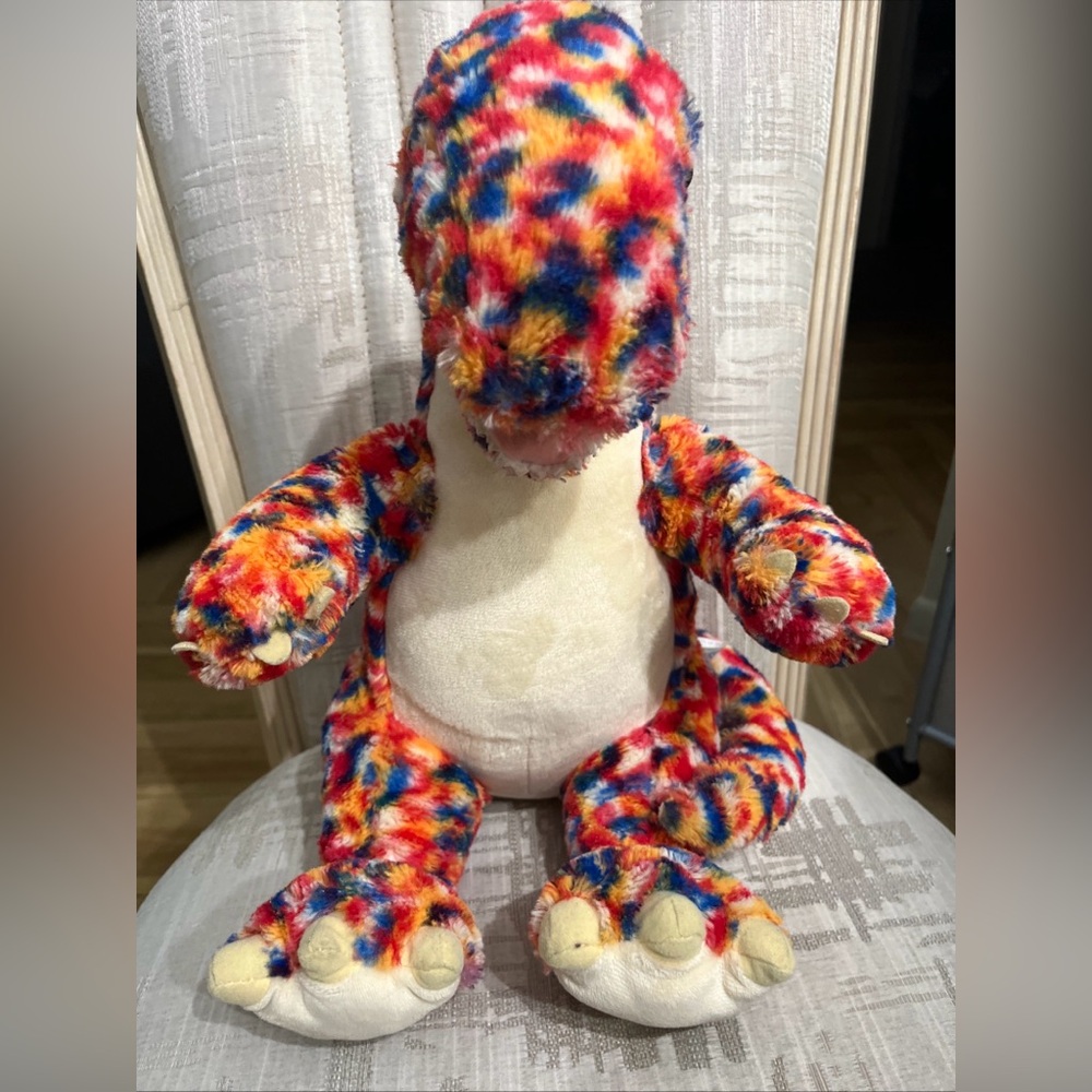 Vintage Build A Bear Dinosaur Sprinkle Confetti Plush Diplodocus 15"